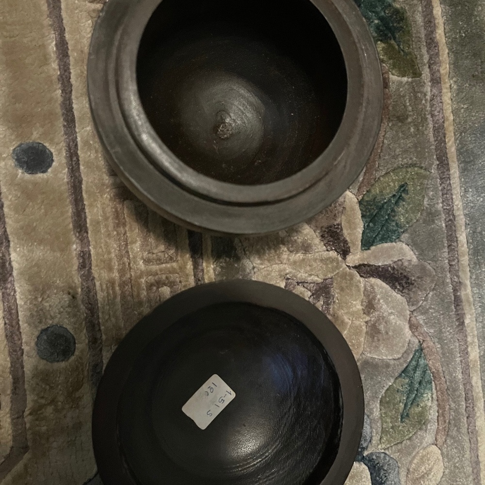 Wooden sphere container